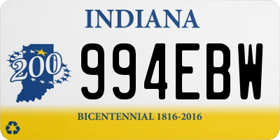 IN license plate 994EBW