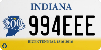 IN license plate 994EEE