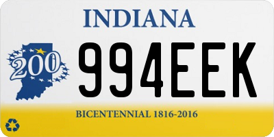 IN license plate 994EEK