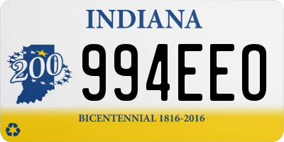 IN license plate 994EEO