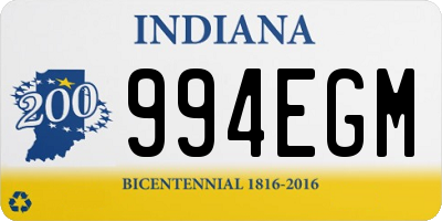 IN license plate 994EGM