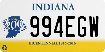 IN license plate 994EGW