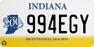 IN license plate 994EGY