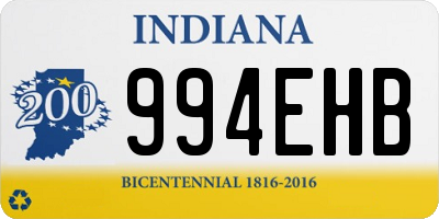 IN license plate 994EHB