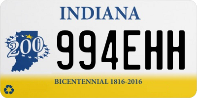 IN license plate 994EHH