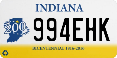 IN license plate 994EHK