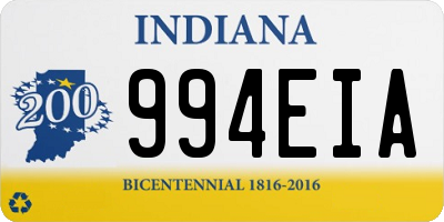 IN license plate 994EIA