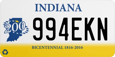 IN license plate 994EKN