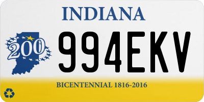 IN license plate 994EKV