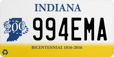 IN license plate 994EMA