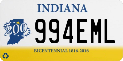 IN license plate 994EML