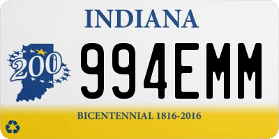 IN license plate 994EMM