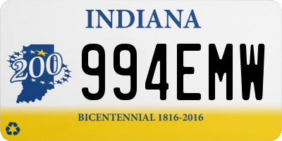 IN license plate 994EMW