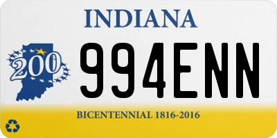 IN license plate 994ENN