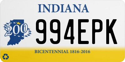 IN license plate 994EPK