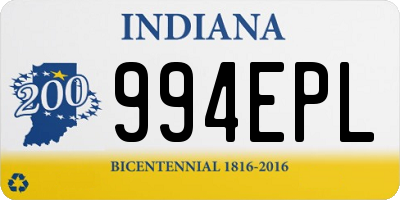 IN license plate 994EPL