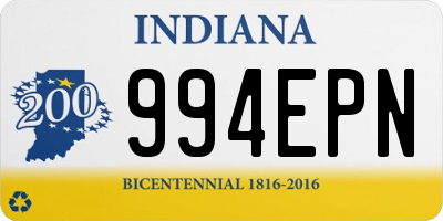 IN license plate 994EPN