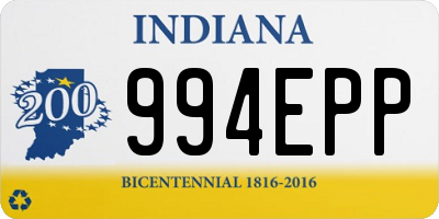 IN license plate 994EPP