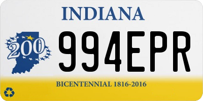 IN license plate 994EPR