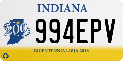 IN license plate 994EPV