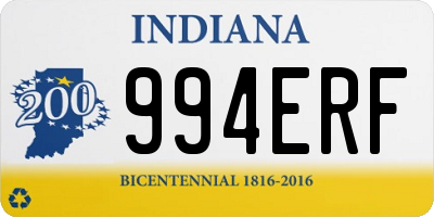 IN license plate 994ERF