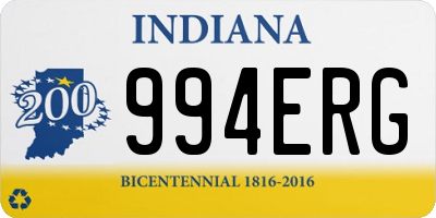 IN license plate 994ERG