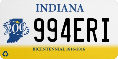 IN license plate 994ERI