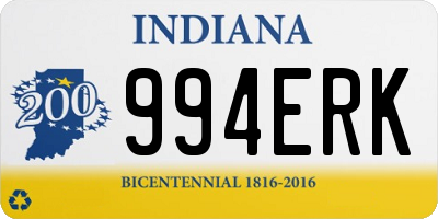 IN license plate 994ERK