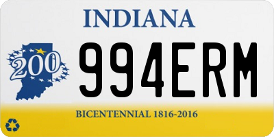 IN license plate 994ERM