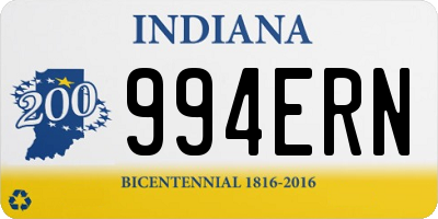 IN license plate 994ERN