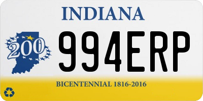 IN license plate 994ERP