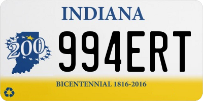 IN license plate 994ERT