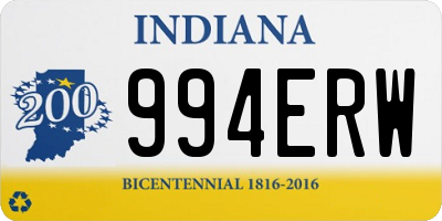 IN license plate 994ERW