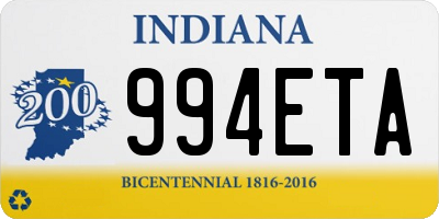 IN license plate 994ETA