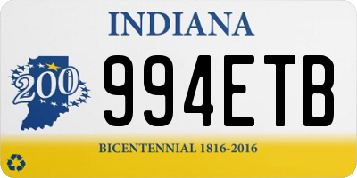 IN license plate 994ETB