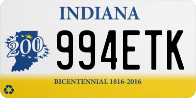 IN license plate 994ETK