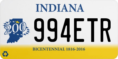 IN license plate 994ETR