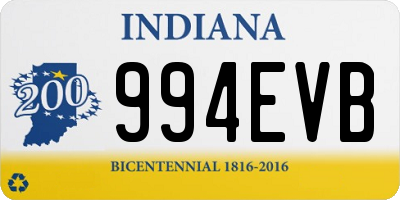 IN license plate 994EVB