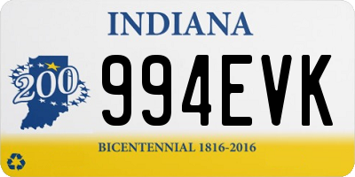 IN license plate 994EVK