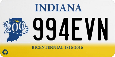 IN license plate 994EVN