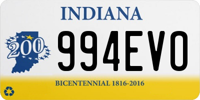 IN license plate 994EVO