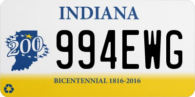 IN license plate 994EWG