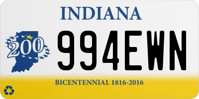 IN license plate 994EWN