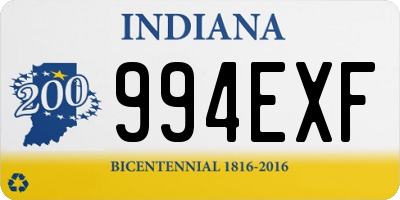 IN license plate 994EXF