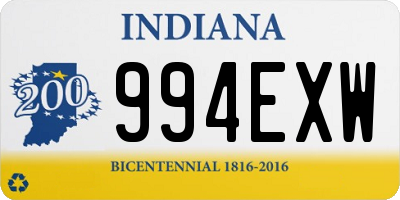 IN license plate 994EXW