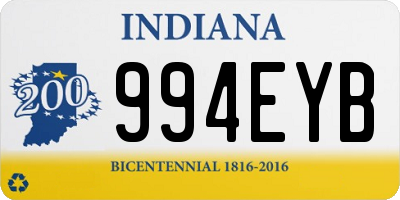 IN license plate 994EYB