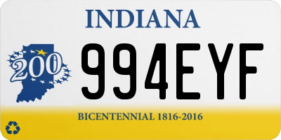 IN license plate 994EYF