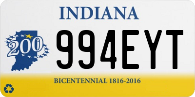 IN license plate 994EYT