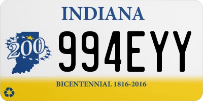 IN license plate 994EYY