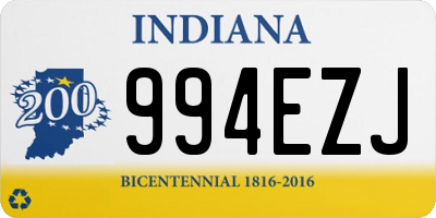 IN license plate 994EZJ